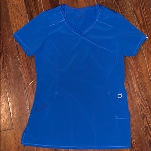 Cherokee Infiniti Scrub Top in Royal Blue